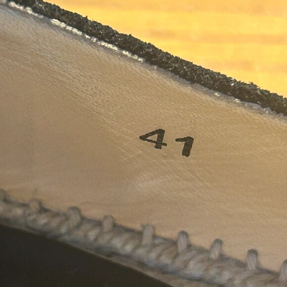 Jimmy Choo Black Cubed Suede Dawn Slip On Espadrille - Picture 5 of 11